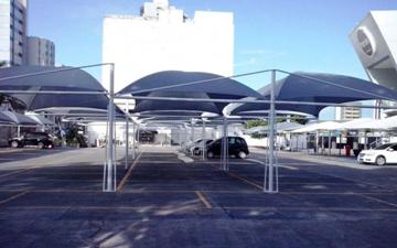 coberturas e sombreadores instalados hiper mercado Wal-mart Brasilia - DF
